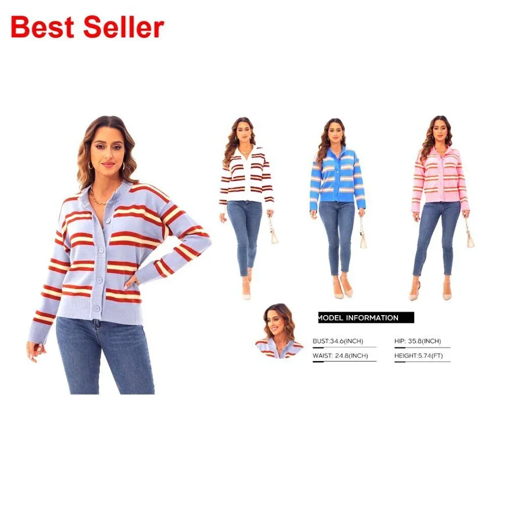 Lightweight Cropped Cardigan Sweater, Chunky Knit, V-Neck, Open Front